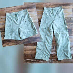 NEW Levi's Not For Resale Convertible Cargo Pants Belt-Buckle Cotton Green